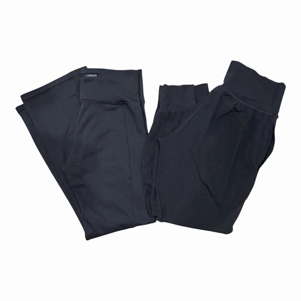 Athleta Women's Athletic Pant Bundle Black M Yoga Outdoors Salutation Jogger